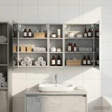 vidaXL Badezimmerschrank-Set 3 stk. 100 x 10,5 x 60,5 cm Holzwerkstoff