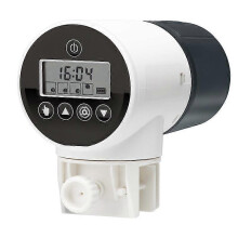 Programmable Electric Automatic Fish Feeder Dispenser For Aquarium Tank White