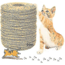 Natural Hemp Sisal Rope for Cat Scratching Post Pole Tree Tower Replacement