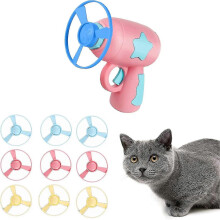 Colorful Flying Propellers Cat Fetch Toy Interactive Exercise Train Hunt Chase Bat