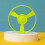 Colorful Flying Propellers Cat Fetch Toy Interactive Exercise Train Hunt Chase Bat 2