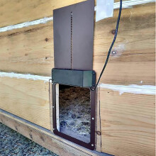 2022 New Auto Full Aluminum Light Sensing Chicken Coop Door Multi Modes Free Shipping