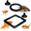 2 Pack Aquarium Fish Feeding Ring with Suction Cup Black Fish Food Feeder 1