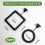 2 Pack Aquarium Fish Feeding Ring with Suction Cup Black Fish Food Feeder 2