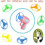 Colorful Flying Propellers Cat Fetch Toy Interactive Exercise Train Hunt Chase Bat 5