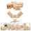 Hamstertunnel-Labyrinth-Spielset aus Holz mit Wippe 4