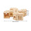 Hamstertunnel-Labyrinth-Spielset aus Holz mit Wippe 2