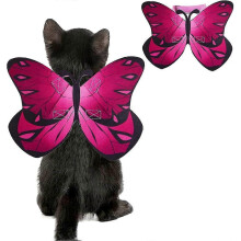 2024 Butterfly Halloween Wings for Small Cats Dogs Costume Party Decoration ZMYX B2