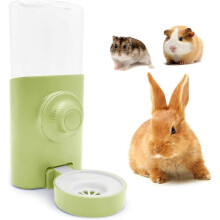 Rabbit Water Bottle 600ml Hanging for Guinea Pig Ferret Chinchilla Hedgehog Green