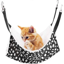 Hamac en coton peluche pour animaux de compagnie (chats, furets, cochons d'Inde, hamsters, gerbilles, chatons)