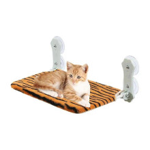 Hamac pliable à ventouse pour chat, siège de lit confortable pour fenêtre