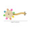 Parrot Rotating Wood Perch Stand Colorful Bird Toy Stick 2
