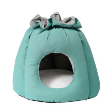 Green Winter Cat Nest Tunnel Bed Cat Cave for Indoor Kitten Cat House Pet Tent Toy