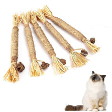 Bâtonnets à mâcher à l'herbe à chat Silvervine, jouet dentaire pour chatons, lot de 3