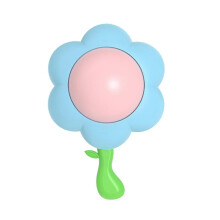 Blue Wall Mounted Catnip Licking Ball - Natural Rotatable Cute Flower Edible Toy for Kittens