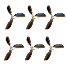 Feathered Cat Teaser Wand Refills for Interactive Play Kittens Fitness Fishing Toy Multicolor