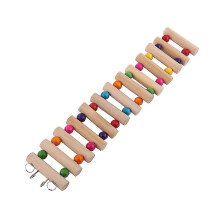 Pet Ladder Bridge Stairs Climbing Swing Exercise Toy for Budgie Parakeet Hamster 13Steps L