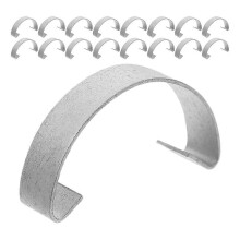 30 ganci di sicurezza per porte di gabbie per animali domestici, allevamento e schiusa, 3,5x1x1 cm, argento 3,50X1,00X1,00CM