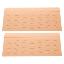 2Pcs Plastic Robot Vacuum Ramp Mats Khaki Anti-Skid Easy Clean 20.00X9.00X1.50CM