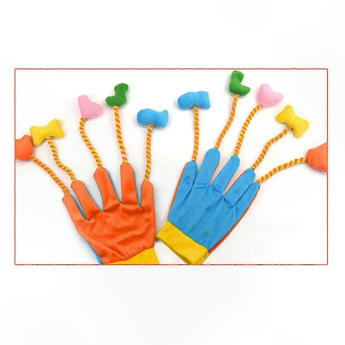 Cat Play & Training Gloves with Bell Interactive Teaser 1