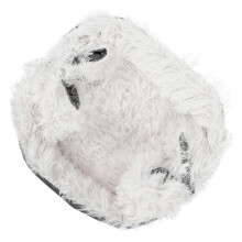 Panier pour chaton lavable en forme de couronne, coussin épais, toutes saisons, couleurs assorties, 40 x 26 x 13 cm