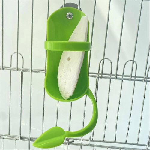 Plastic Cuttlebone Holder Bird Cage Feeder Cup Rack Storage Bowl Stand SZRH A-YH 1