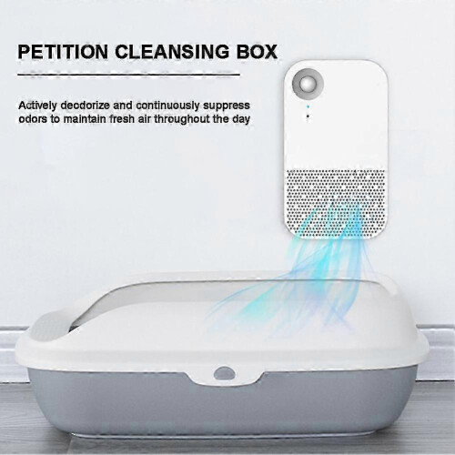 Cat Litter Box Deodorizing Air Purifier & Odor Remover for Cats 2