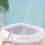 Oversized Spill-Proof Thickened Semi-Enclosed Litter Pan with Scoop Grey S 4