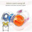 12cm Small Pet Exercise Ball for Dwarf Hamster Mice 3 Colors Orange 3