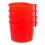 16-Piece Durable Red Plastic Hanging Bird Feeding Bowl Set 8.00X8.00X5.80CM 1
