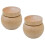 Ensemble de 4 gamelles multifonctions compactes pour perroquets, jaune clair, 4,4 x 4,4 x 3,9 cm 1