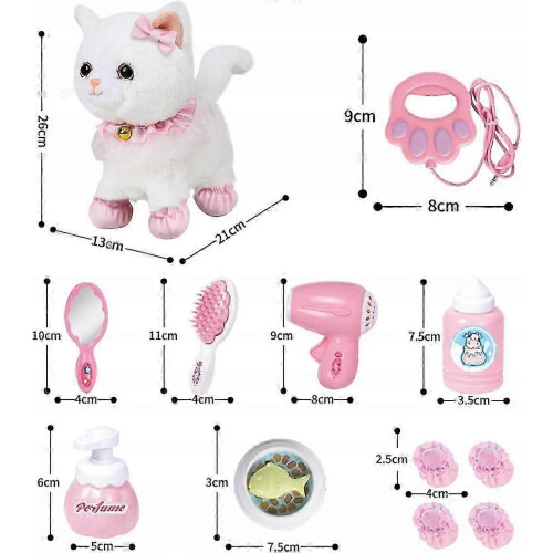 Interactive Realistic Cat Plush with Remote Control Leash 2
