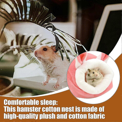 2025 Warm Soft Cotton Rabbitstyle Nest for Hedgehog and Hamster Removable Cage 1