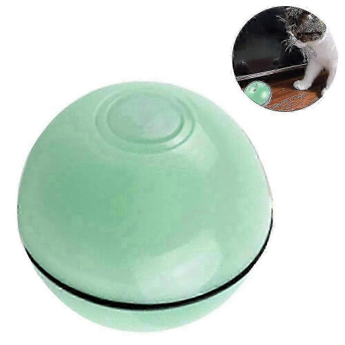 USB Rechargeable Cat Interactive Toy Ball 360 Self-Turning LED Green 2025 1