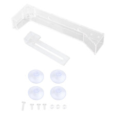 Mini tubo alimentador acrílico sumergido para gránulos de alimento para peces y camarones (accesorio para acuario)