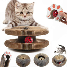 Griffoir pliable pour chat en accordéon - Tapis d'orgue magique interactif