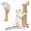 Meuble mural pour griffoir pour chats d'intérieur 25-26 1