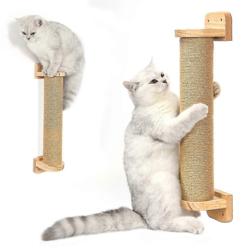 Meuble mural pour griffoir pour chats d'intérieur 25-26