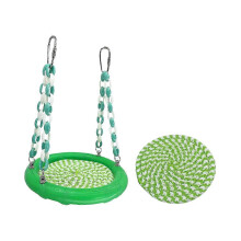 Hanging Birdcage Stand with Hammock Perch for Parrot Budgie Lovebirds