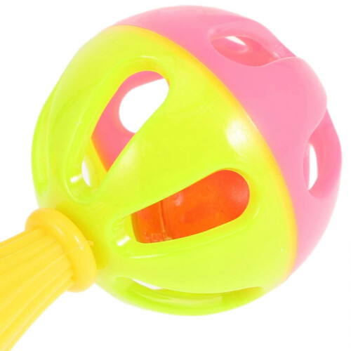 2-Pack Plastic Parrot Shakers 2x4x1.5cm Auditory Training Educational Instrument Pets Assorted Color 1