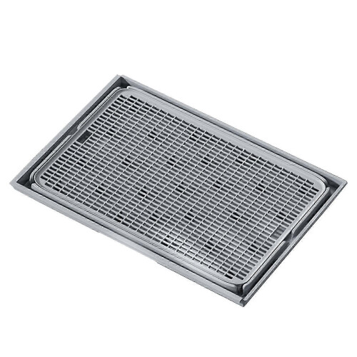 DoubleLayer Cat Litter Mat Light Gray NonSlip Reusable EasyClean 25-26s