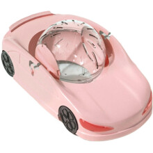 Roue d'exercice transparente pour hamster 2025, silencieuse et idéale pour les petits animaux comme les furets (rose).