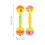 2-Pack Plastic Parrot Shakers 2x4x1.5cm Auditory Training Educational Instrument Pets Assorted Color 4