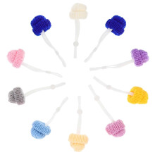 10 pezzi Mini cappellini regolabili in maglia per animali domestici a forma di gallina, decorazioni in stile misto