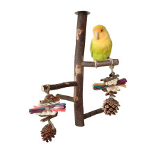 Wood Bird Perch Stand for Bird Lovers & Breeding Facilities Multicolor Safe Comfortable