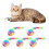 5-Pack Catnip Mouse Cat Toys Rainbow Fabric Funny Running Training for Pet Exercise Multicolor 2