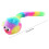 5-Pack Catnip Mouse Cat Toys Rainbow Fabric Funny Running Training for Pet Exercise Multicolor 3