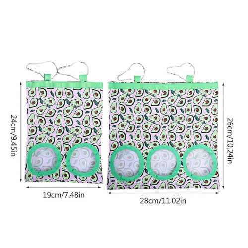 Sac à foin suspendu imperméable pour lapin, hamster, L bleu pastèque 2