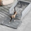 DoubleLayer Cat Litter Mat Light Gray NonSlip Reusable EasyClean 25-26s 2