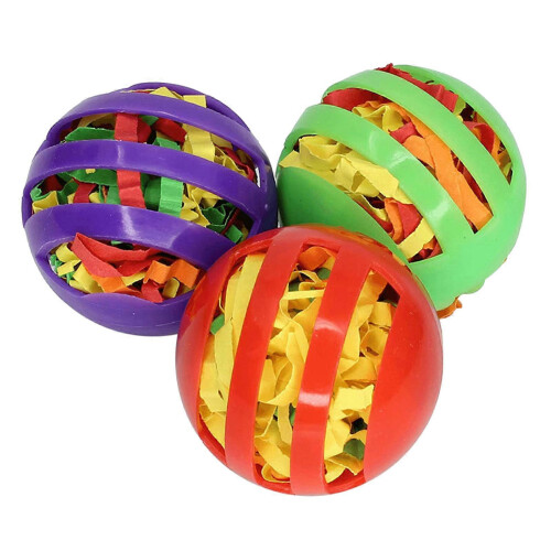 3pc Parrot Strength Training Toy Set Durable Anti Deform Multicolor Indoor Outdoor Plastic